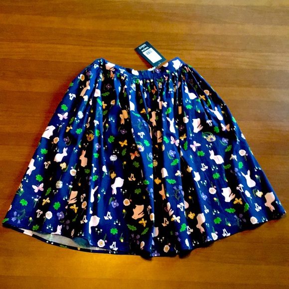 NWT Modcloth X Collectif Jasmine Enchanted Meadow Swing 50s retro circle skirt - Picture 3 of 17